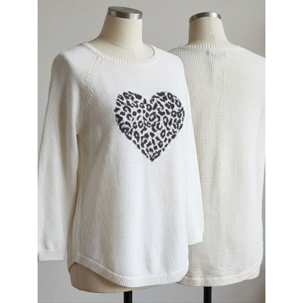 Style & Co. Cream Crewneck Sweater